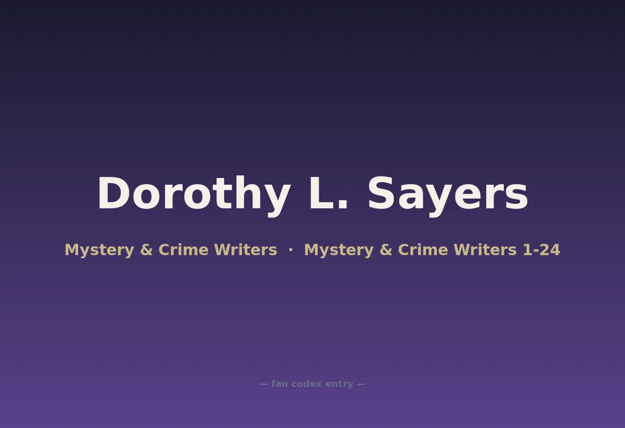 Dorothy L. Sayers