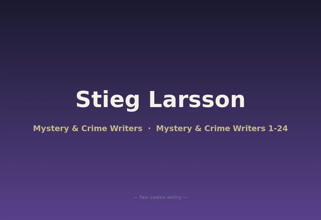 Stieg Larsson